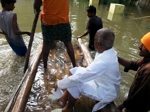 Ilayaraja Helps Flood Victims in Chennai Photos